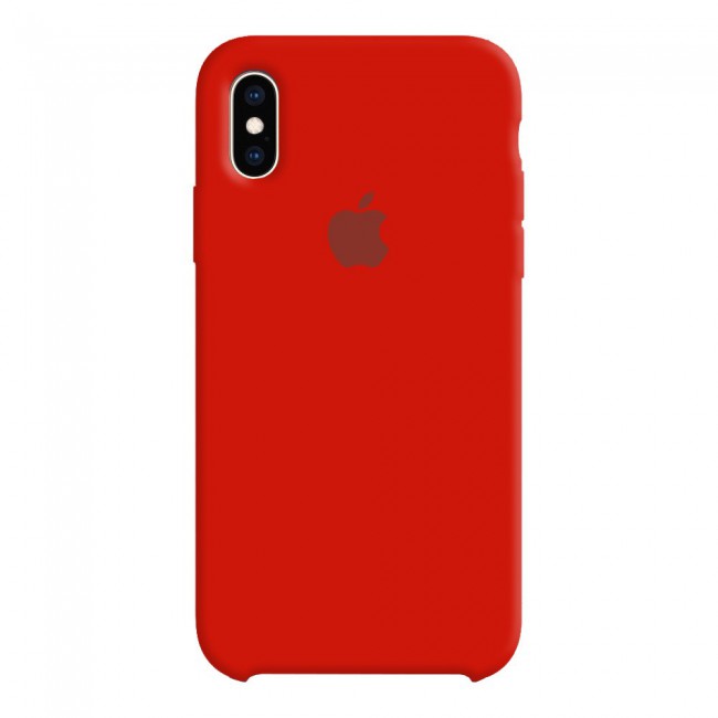 Silicone Protective Case Cover for Apple iPhone X and XS - Red