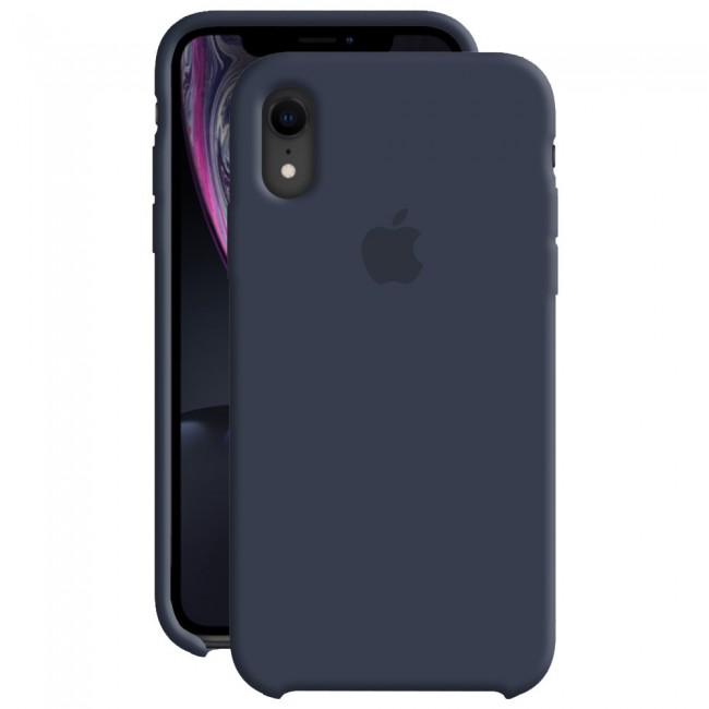 Silicone Protective Case Cover for Apple iPhone XR - Midnight Blue