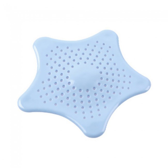 Silicone Star Sink Drain Filter Cover by Margoun - Light Blue