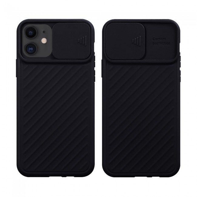 Slide Camera Shield Case and Screen Protector for iphone 11 - Black