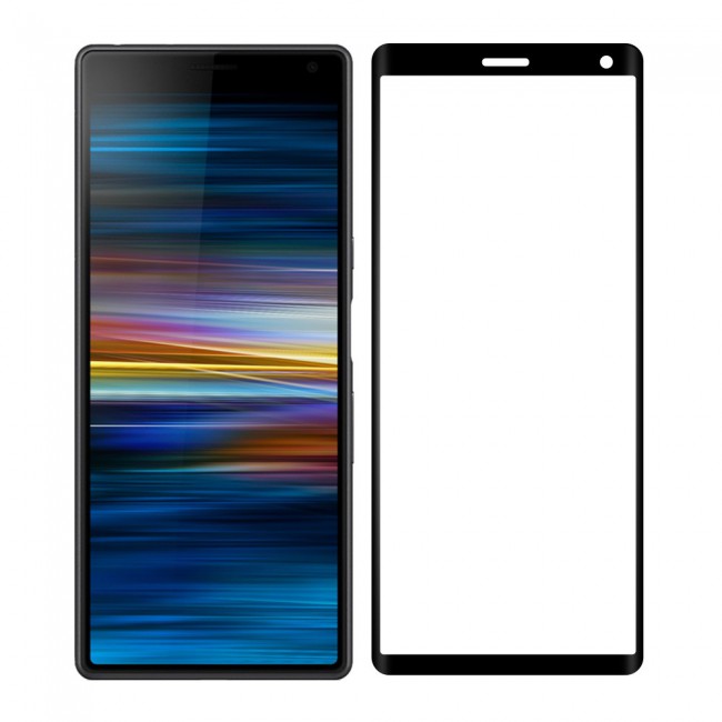 Sony Xperia 10 Play Glass 9D Tempered Screen Protector Ultimate by Margoun - Side Glue