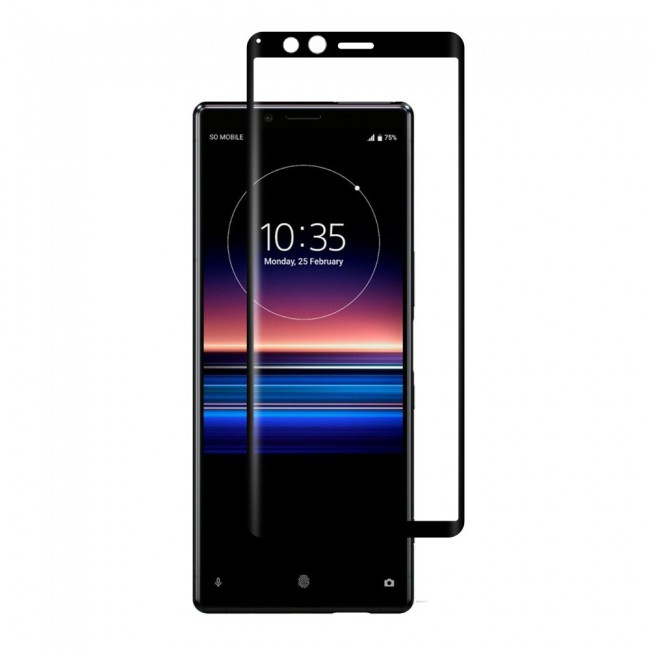 Sony Xperia 1 Glass 3D Tempered Screen Protector Ultimate by Margoun - Black Edge