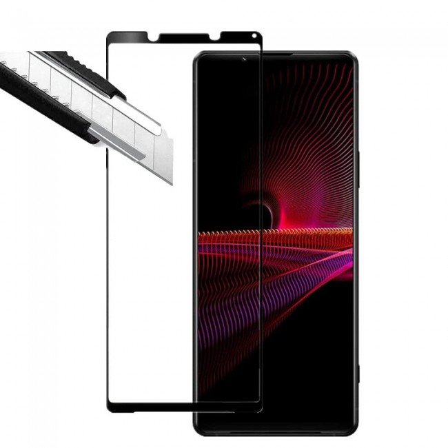 Sony Xperia 1 iii Side Black 3D Screen Protector Super Shieldz by Margoun - 2-Pack