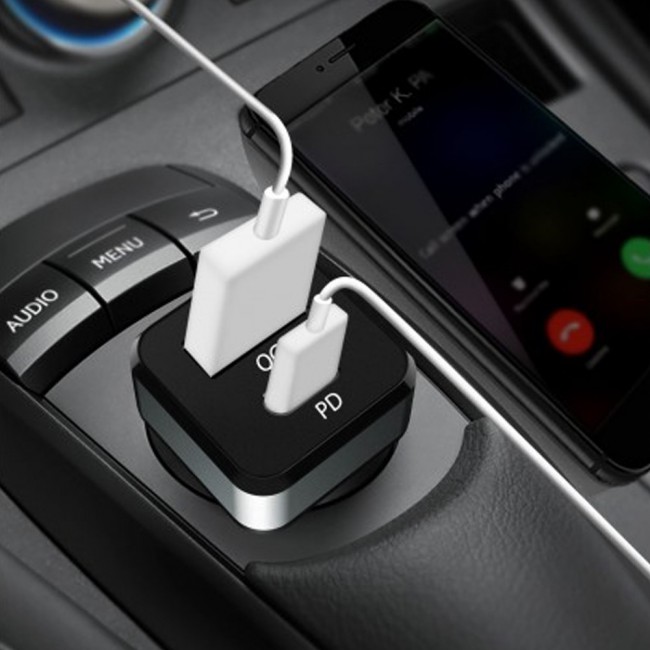 TR410 42W QC3.0 and Type C USB Car Charger for Samsung Galaxy Note 9 