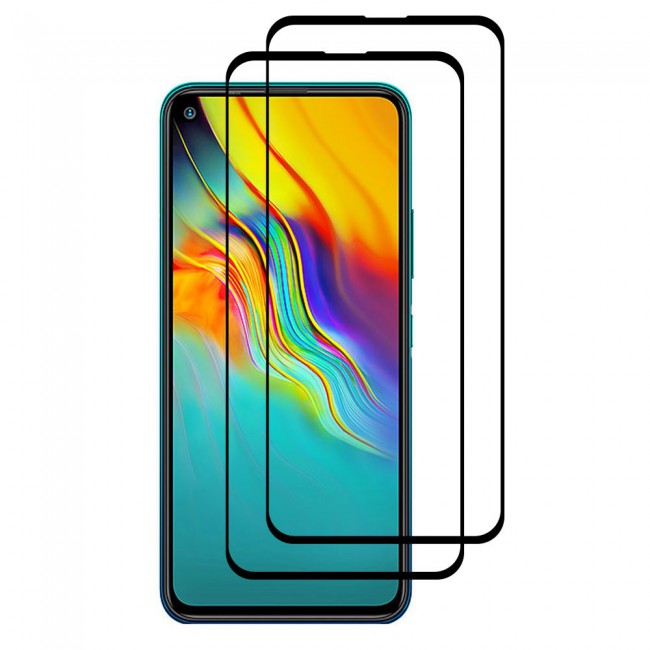 Tecno Camon 15 2Pack Full Glue 3D Tempered Glass Screen Protector Super Shieldz Margoun