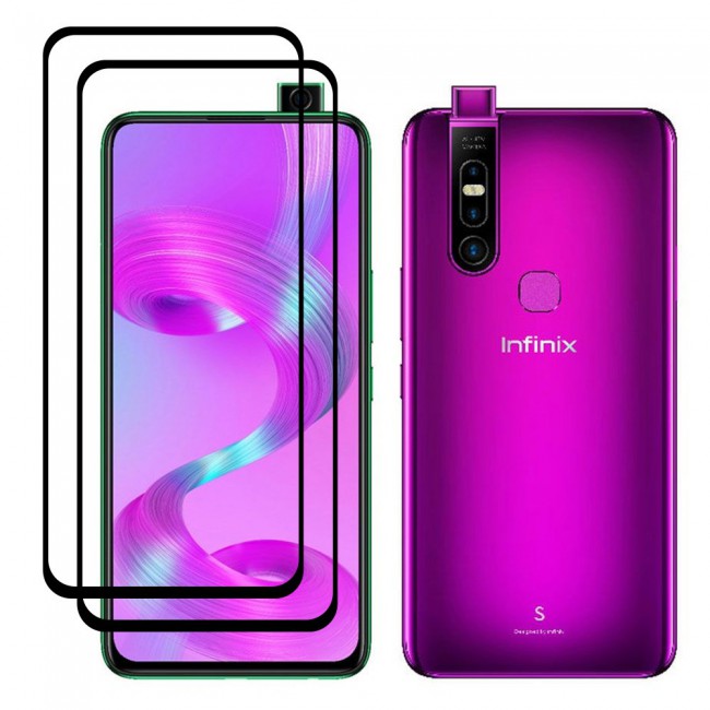 Tecno S5 Pro 2Pack Full Glue 3D Tempered Glass Screen Protector Super Shieldz Margoun
