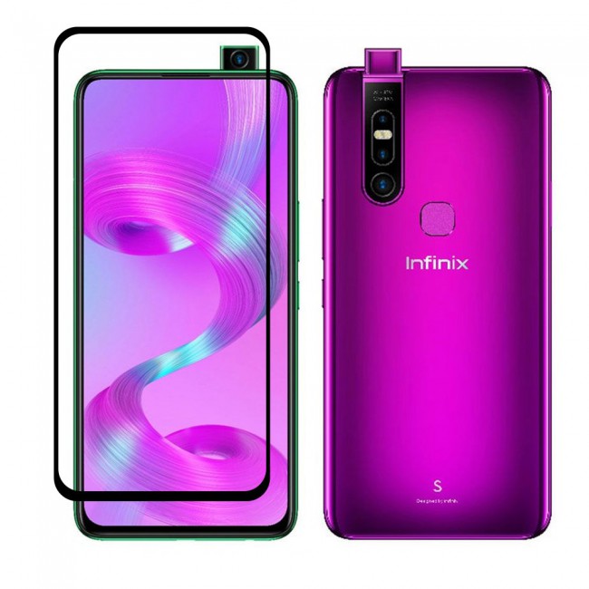 Tecno S5 Pro Full Glue 3D Tempered Glass Screen Protector Grand Shieldz by Margoun