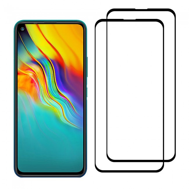 Tecno Smart 4 Full Glue 3D Tempered Glass Screen Protector 2Pack Super Shieldz Margoun
