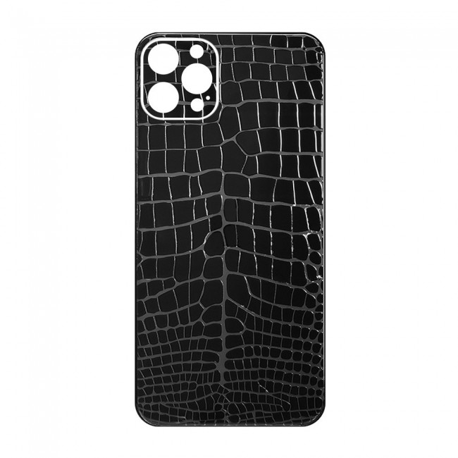 Margoun Transparent Back Protector Sticker with Crocodile Design for iPhone 12 Pro – Black