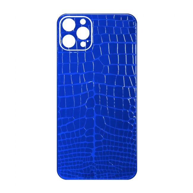 Margoun Transparent Back Protector Sticker with Crocodile Design for iPhone 12 Pro Max – Blue