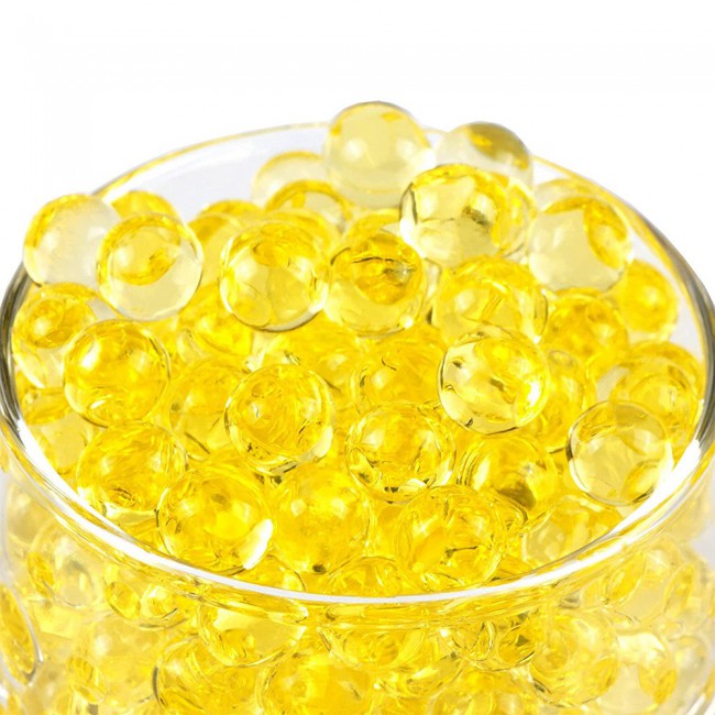 Water Beads Jelly Water Balls 500Pcs 16.5 grams - Yellow