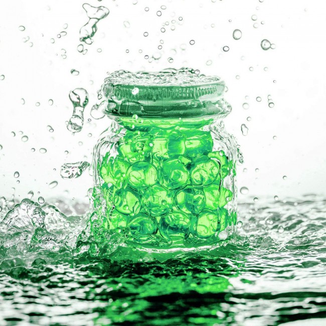 Water Beads Jelly Water Balls 500Pcs 16.5 grams - Green