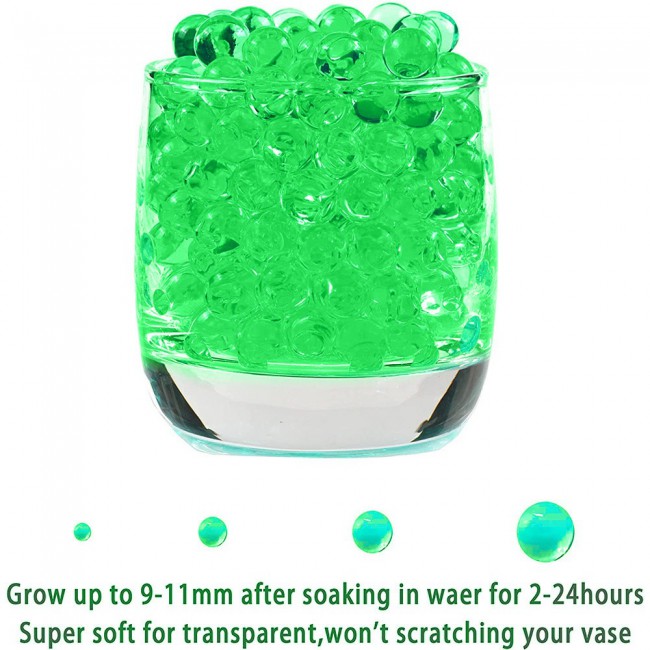 Water Beads Jelly Water Balls 500Pcs 16.5 grams - Green
