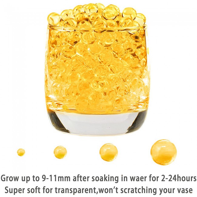 Water Beads Jelly Water Balls 1000Pcs 33 grams -  Orange