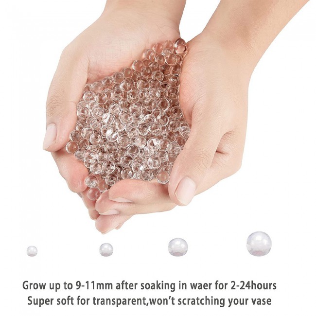 Water Beads Jelly Water Balls 500Pcs 16.5 grams - Clear