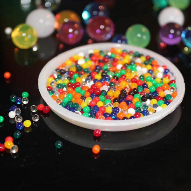 Water Beads Jelly Water Balls 1000Pcs - Black , Red , Orange , Yellow , Clear , Light Green , Dark Green , Multicolor