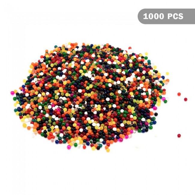 Water Beads Jelly Water Balls 1000Pcs - Black , Red , Orange , Yellow , Clear , Light Green , Dark Green , Multicolor