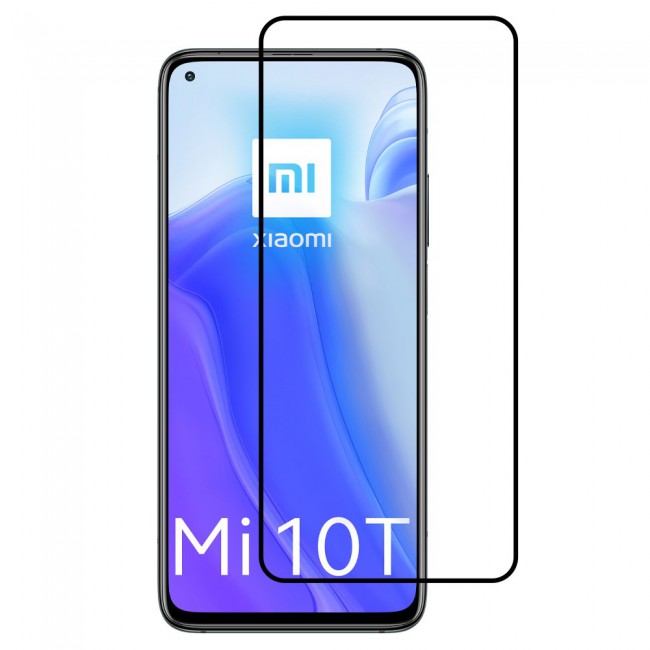 Xiaomi Mi 10T Full Glue 3D Tempered Glass Screen Protector Grand Shieldz Margoun – Black Edge