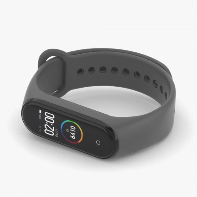 Margoun Silicone Band for Xiaomi Mi Band 3 and Mi Band 4 - Dark Grey
