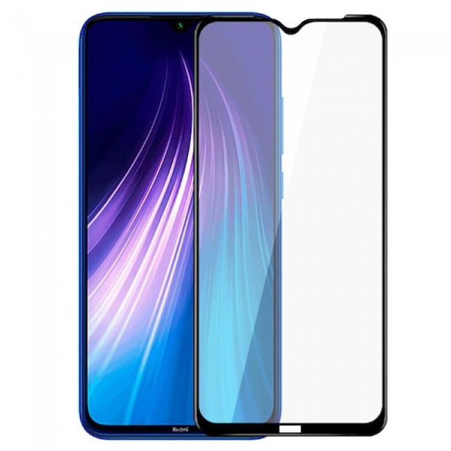 Xiaomi Redmi Note 8 Tempered Glass 3D Grand Shieldz Margoun - Side Black