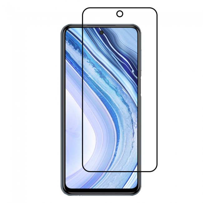 Xiaomi Redmi Note 9 Pro Tempered Glass 3D Ultimate Margoun - Black Frame