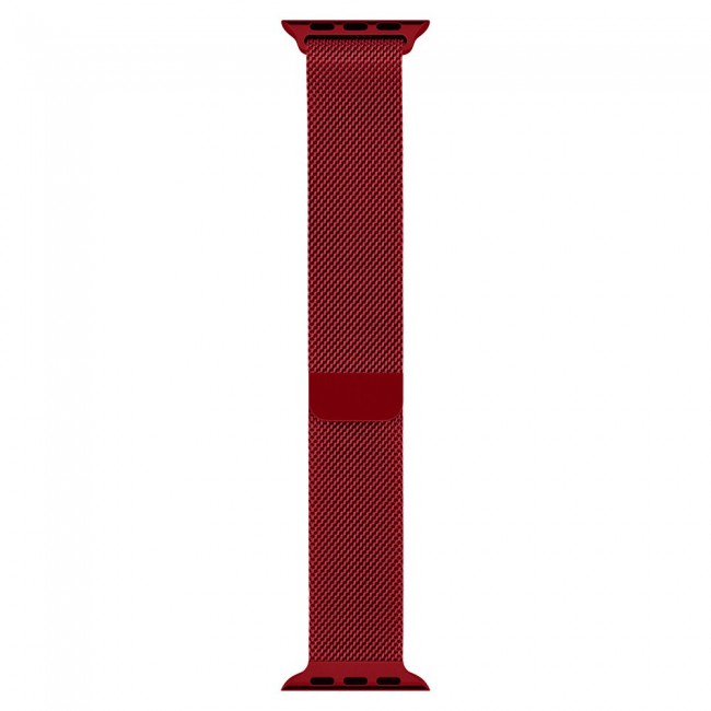 Apple Watch Band 42-44-45mm Milanese Loop Strap - 2-Pack Red Gold