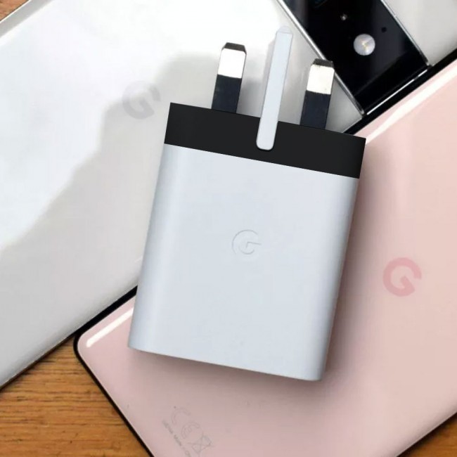 Google 30W USB C Fast Charger 3 Pins Charger/White