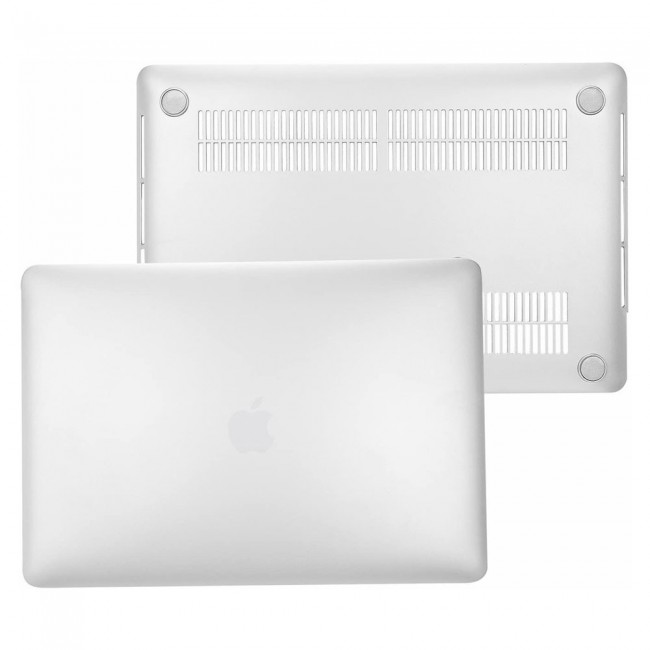 MacBook Pro 13 Inch A2251 A2289 A2159 A1989 A1706 A1708 Sleek Hard Cover and Keyboard Skin - White