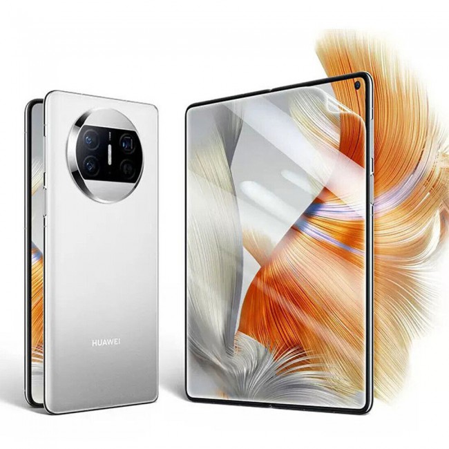 Huawei Mate X3 Screen Protector PET Hydrogel Film Flexible Front and Back Full Coverage Transparent TPU Touch Sensitive Film Margoun