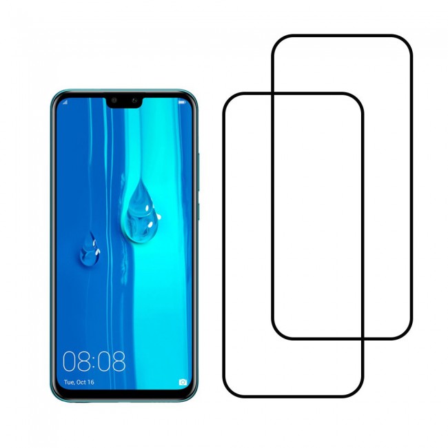 Huawei Y9 2019 Screen Protector 3D Glass 2-Pack Super Shieldz by Margoun