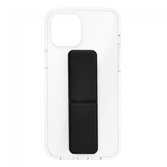 iPhone 12 Pro Max TPU Case Cover with Foldable Handgrip Kickstand by Margoun – Black