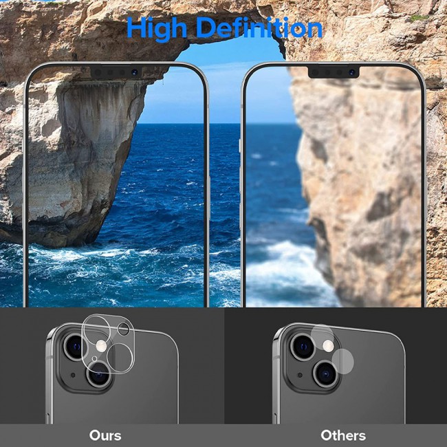 iPhone 13 Camera Lens Protector 3D Tempered Film by Margoun