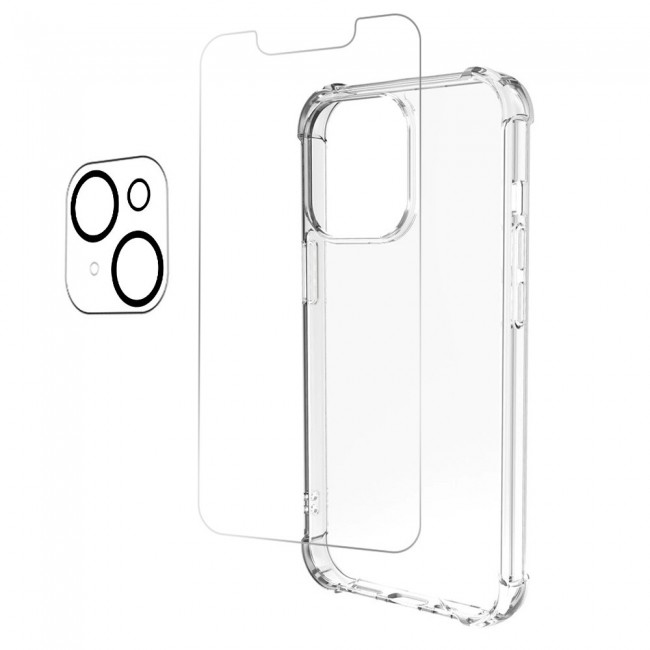 3Pack iPhone 13 Mini Lens Protector and Gorilla Case Cover and Screen Protector by Margoun