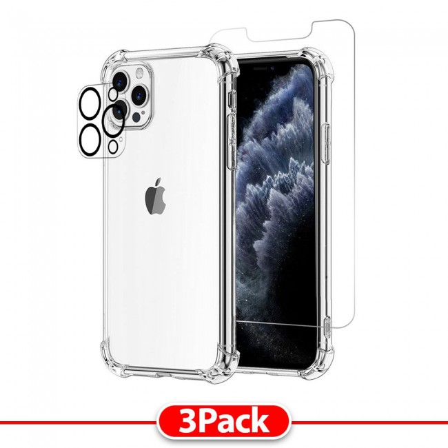 3Pack iPhone 13 Pro Max Lens Protector and Gorilla Case Cover and Screen Protector by Margoun
