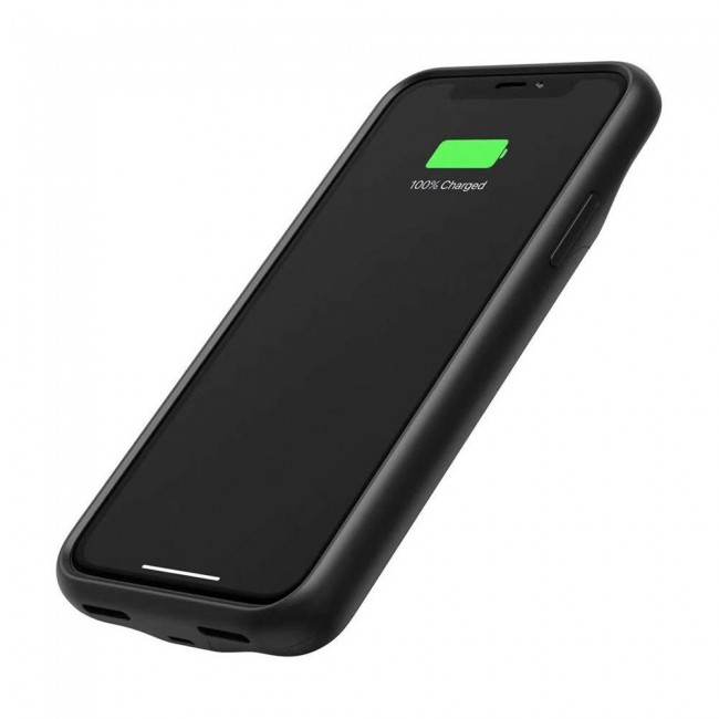 iphone 11 Pro Max Battery Case 4500mAh Smart Charging Case Backup Battery - Black