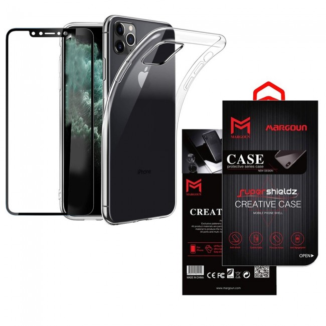 iphone 11 Pro Screen Protector 3Dand Case Cover Clear Margoun 2 Pack (5.8 inch)