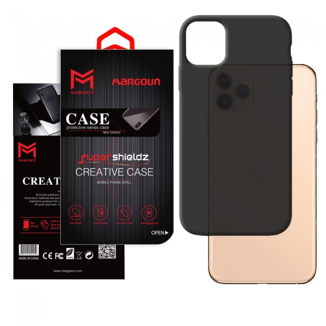 iPhone 11 Pro Max TPU Case Cover (6.5 inch) Margoun Soft case cover - Black