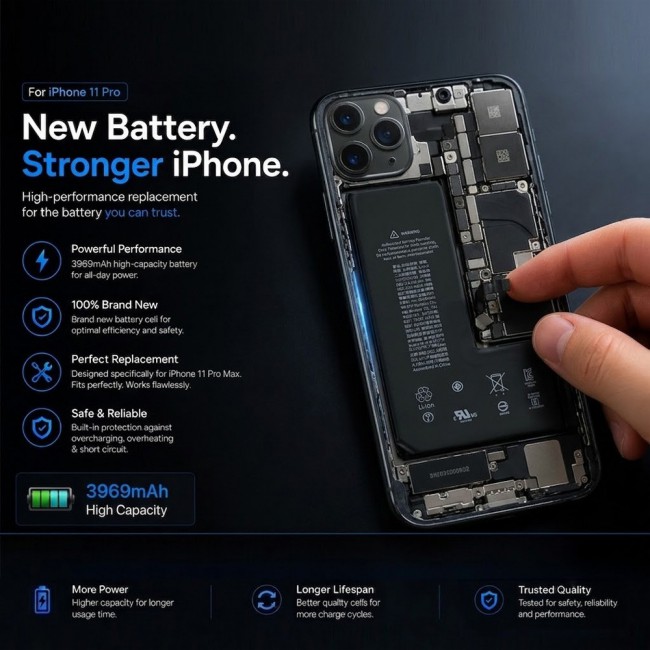 Margoun Replacement Battery for iPhone 11 Pro , High Capacity Li-ion Internal Battery Cell
