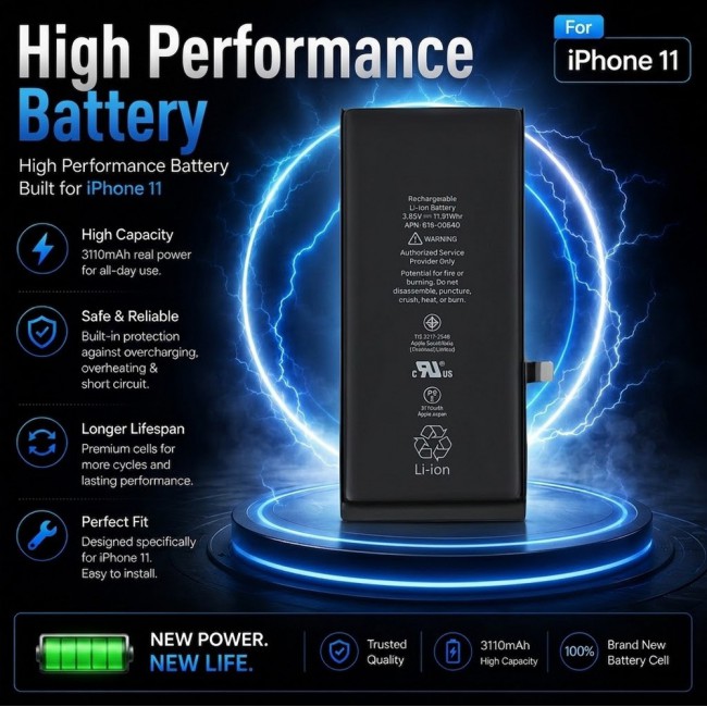 Margoun Replacement Battery for iPhone 11 , High Capacity Li-ion Internal Battery Cell