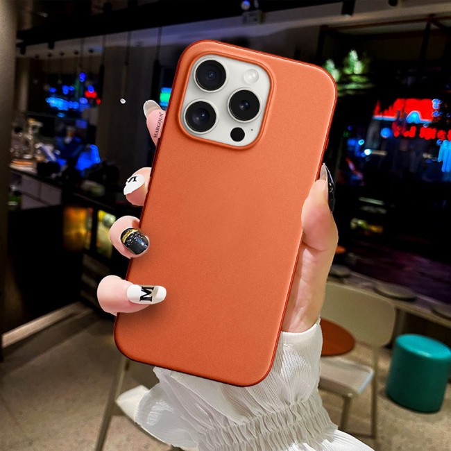 MARGOUN For iPhone 15 Pro Max Finewoven Case Compatible with MagSafe Shockproof Protective Slim Cover (Orange)