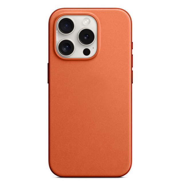 MARGOUN For iPhone 15 Pro Max Finewoven Case Compatible with MagSafe Shockproof Protective Slim Cover (Orange)