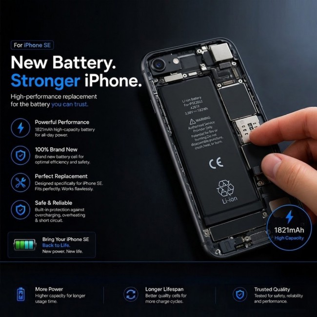 Margoun Replacement Battery for iPhone SE (2nd Generation) , High Capacity Li-ion Internal Battery Cell