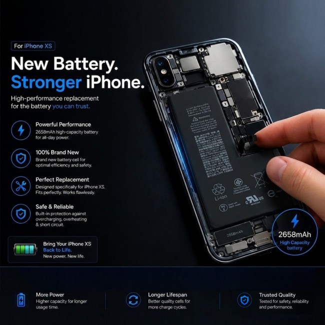 Margoun Replacement Battery for iPhone XS , High Capacity Li-ion Internal Battery Cell