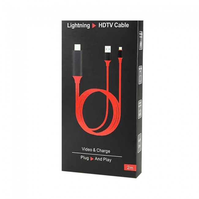 Margoun Lightning to HDTV HDMI Adapter Cable for Samsung Q9FN Q900R Q8FN QLED TV - 2M