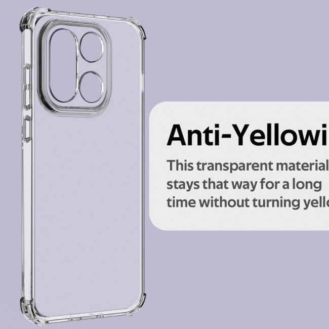 MARGOUN Compatible With OnePlus 15 Case Bumper Soft TPU 6.7 inch Cover with Screen Protector Privacy Glass Airbag Corner Anti-Fall Flexible Phone Case (1 Case+1 Privacy Glass)