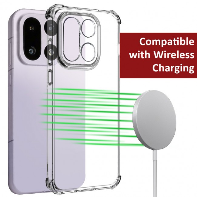 MARGOUN Compatible With OnePlus 15 Case Bumper Soft TPU 6.7 inch Cover with 3D Screen Protector Airbag Corner Anti-Fall Flexible Phone Case (1 Case+2 Glass)