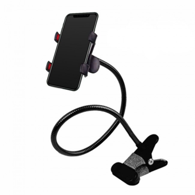 Phone holder Flexible Holder Bed Lazy Bracket Mobile Stand Holder iPhone Samsung Sony HTC - Black