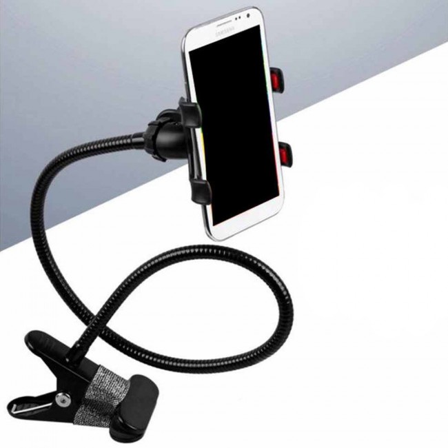 Phone holder Flexible Holder Bed Lazy Bracket Mobile Stand Holder iPhone Samsung Sony HTC - Black
