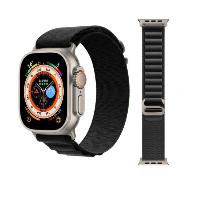 Apple Watch Alpine Loop Band 49mm/45mm/44mm Nylon Woven Sport Strap Compatible with iWatch Series 8/Ultra/7/SE/6/5/4/3/2/1 4Pack