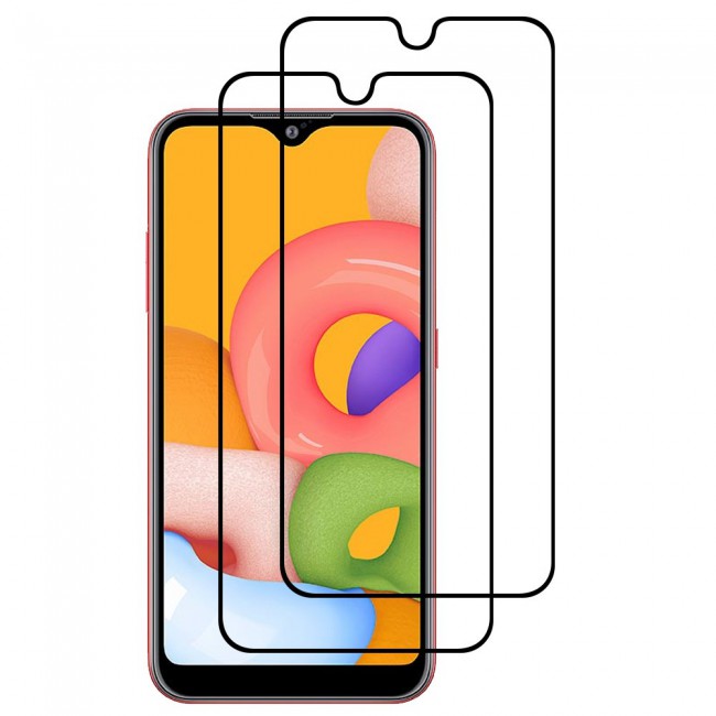 Samsung Galaxy A01 Screen Protector 3D Glass 2-Pack Super Shieldz Margoun